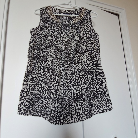 Jessica Black and White sleeveless top - Picture 3 of 4